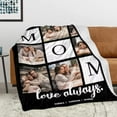 thumbnail image 3 of AISENIN Personalized Mothers Day Birthday Gifts for Mom Grandma Custom Photo Blanket Customized Picture Collage Text Blanket Mom Gifts from Daughter Son Kids Husband, 3 of 4