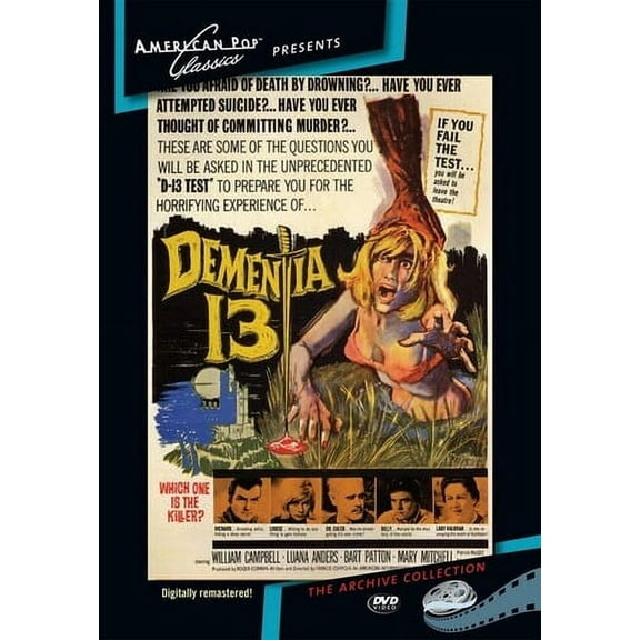 Dementia 13 (DVD), American Pop Classic, Horror