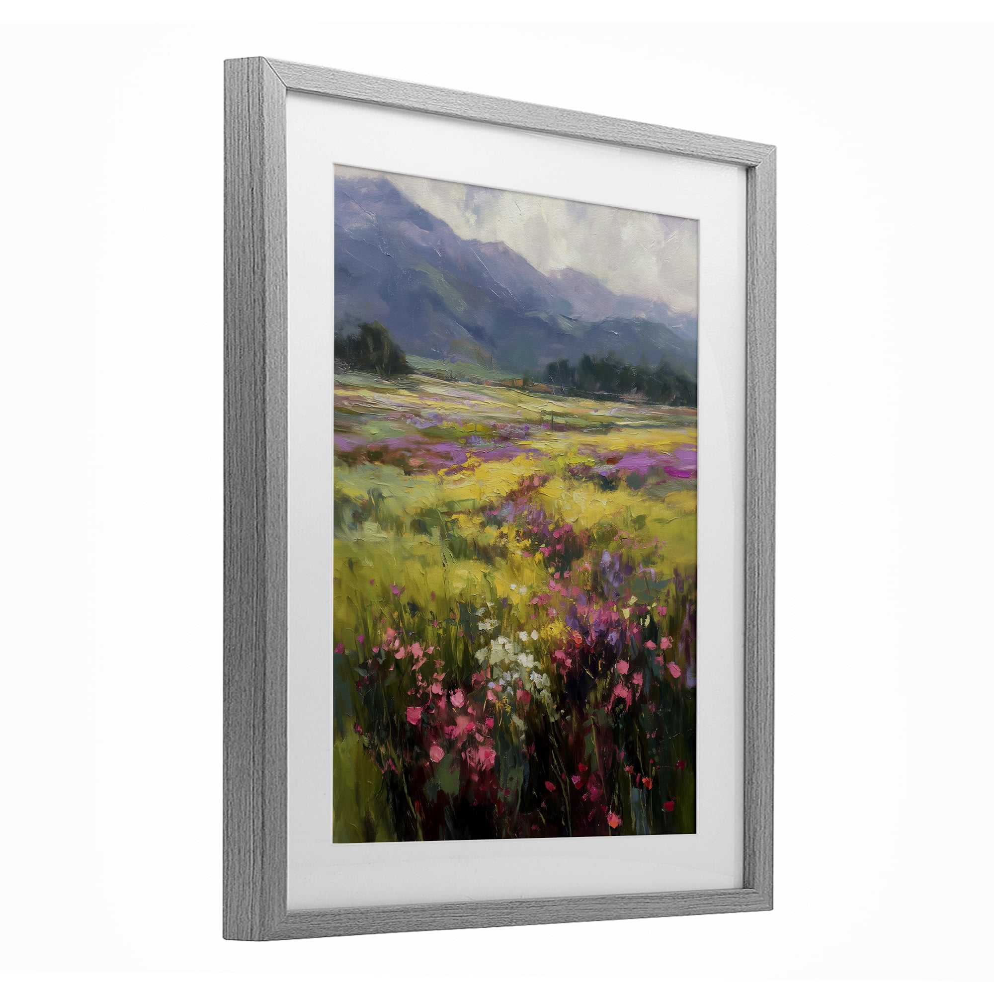 Stupell Industries Vast Horizon Of Flowers Gray Framed Print Under Glass, design by Svetlana Aleynikova