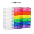 thumbnail image 5 of Novelinks Stackable Plastic Storage Box Containers Hobby Art Craft Organizer Rectangle Box for Pencil Box Crayon Beads Jewelry, Small(12 Inner Colorful+6 Inner Clear), 5 of 10