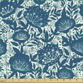 thumbnail image 2 of Botanical Fabric by the Yard Upholstery, Garden Plants Flourishing Essence of Nature Foliage Dandelion Leaves, Decorative Fabric for DIY and Home Accents, Violet Blue and White by Ambesonne, 2 of 5