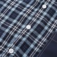 thumbnail image 6 of Cmfcve Men's and Big Men's Plaid Long Sleeve Button up Shirt Loose Fit Casual Fall Turn‑Down Collar Shirts with Chest Pocket, 6 of 8