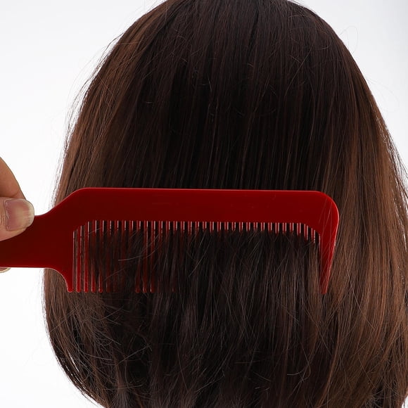 unbranded 3Ud Peines Portátiles Rojo Para Estilismo Con Ergonómico Antiestático De Plástico