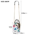 thumbnail image 2 of FORMRS Crossbody Bag for Women Quilted Travel Shoulder Cell Phone Purse with Chain Strap Handbag, Green Retro Triangles, 2 of 7