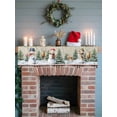 thumbnail image 6 of Snowman Christmas Mantel Scarf Fireplace Decorations for Living Room, Xmas Tree Ball Farmhouse Plaid Elk Fireplace Mantel Scarf Cover Runner for Halloween/Thanksgiving/Christmas Decor 90"x17", 6 of 6