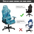 thumbnail image 4 of KUIFORTI Sea Turtle Gaming Chair Covers Slipcovers Waterproof Gamer Chair Cover with Armrest Cover Soft Universal Fit Gaming Chairs Protector for Office and Computer Chairs, 4 of 7