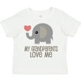 thumbnail image 3 of Inktastic My Grandparents Love Me Elephant Boys or Girls Toddler T-Shirt, 3 of 5