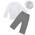 thumbnail image 2 of JanJean Infant Baby Boys Cook Chef Costumes Party Fancy Outfit Long Sleeve Top T-shirt with Pants Hat White 90, 2 of 5