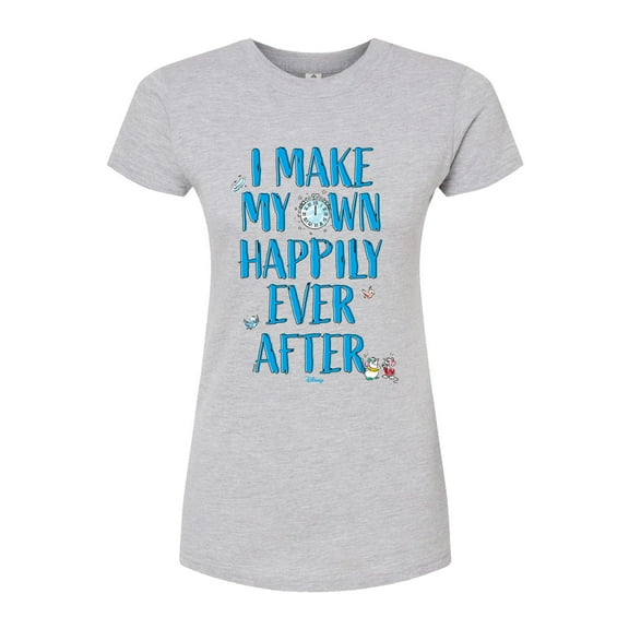 Disney - Happily Ever After Cinderella  - Juniors Fitted Graphic T-Shirt