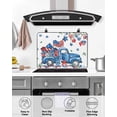 thumbnail image 4 of Large Induction Cooktop Protector Mat Independence Day Stove Top Covers for Electric Stove, Farmhouse American Flag Truck Star Love Decorative Stove Burner Cover Mats, Glass Top Stove Cover, 4 of 7