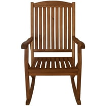 Leigh Country Sequoia Series Adult Rustic Acacia Hardwood Garden Relaxation Rocking Chair, Brown