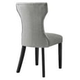 thumbnail image 5 of Modway Silhouette Polyester Fabric and Rubberwood Dining Side Chair - Light Gray, 5 of 8