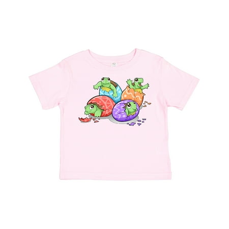 

Inktastic Cute Baby Turtle Hatchlings with Colorful Eggs Gift Toddler Boy or Toddler Girl T-Shirt