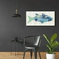 thumbnail image 6 of Epic Art 'In the Ocean III Blue Crop by Courtney Prahl, Acrylic Glass Wall Art, 48"x24", 6 of 8