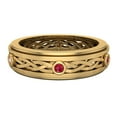 thumbnail image 4 of Wedding Bands for Men 6 MM Ruby 14K Gold 0.18 CTW, 4 of 5