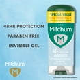thumbnail image 5 of Mitchum Men’s Triple Odor Protection Antiperspirant & Deodorant Gel, Unscented, 2 pack, 5 of 10