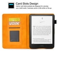 thumbnail image 3 of GSFY Case for All-new 7" Kindle Paperwhite 12th Gen 2024 & Kindle Colorsoft Signature Edition 2024, PU Leather Wallet Stand Protective Cover with Card Slots Auto Sleep/Wake Feature, Orange, 3 of 7