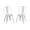 Matte White#7, variant on Dining Chairs Set of 2 Matte Black Industrial Metal Dining Chairs 18 Inch Seat Height Stackable, Indoor Outdoor, Lightweight Easy-Clean Surface, Easy Assembly, Durable Modern Design, For Kitchen Rest