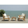 thumbnail image 5 of SAFAVIEH Deacon Outdoor Patio 4 Pc Conversation Set, Black/Beige, 5 of 10