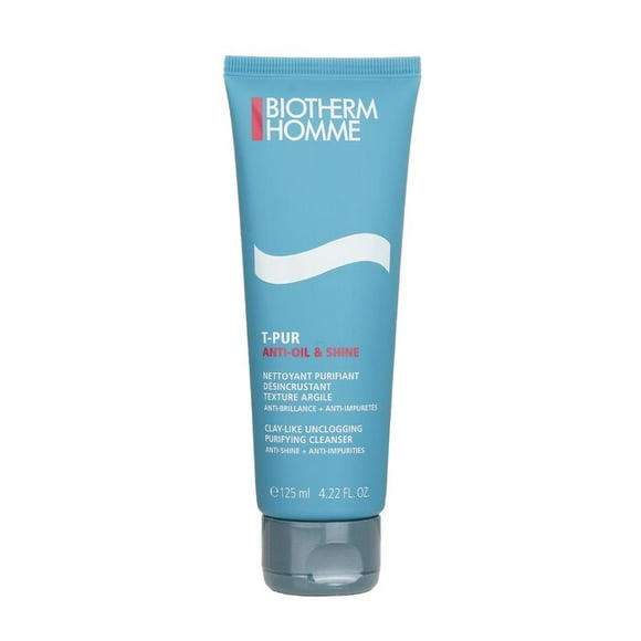 Limpiador Purificante Biotherm Homme T-Pur con textura similar a la arcilla