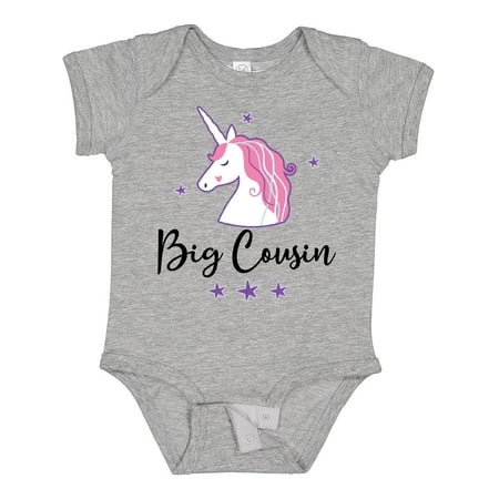

Inktastic Big Cousin Unicorn Announcement Gift Baby Girl Bodysuit