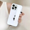 thumbnail image 3 of Luxury Solid Stretch Silicone Wrist Strap Case For iphone 11 12 13 14 15 Pro Max Plus UltraThin Matte Shockproof Hard Back Cover, 3 of 5