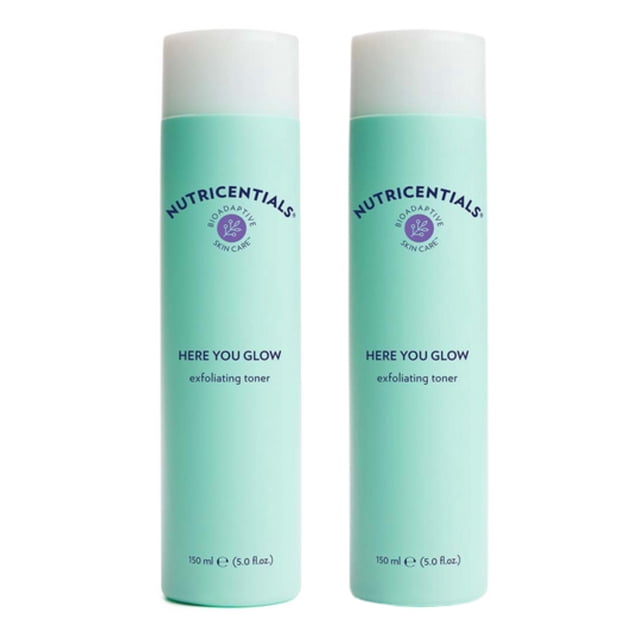 Exfoliante facial Toner Nu Skin Here You Glow, 150 ml, paquete de 2