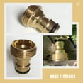 thumbnail image 4 of Hose Accessories 2 Sets Garden Quick Connect Adapter Connector Suite Brass, 4 of 6