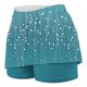 thumbnail image 4 of Pantalones Cortos de Cintura Alta para Mujeres Que Imprimen Ligeros Joggers Delgados con Bolsillos para el Uso Diario Casual de Verano, 4 of 5