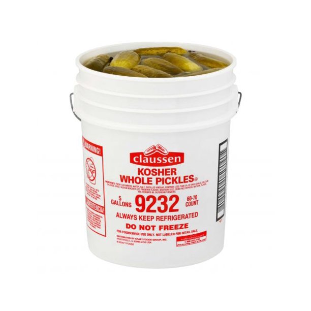 Kraft Claussen Kosher Whole Dill Pickle, 640 ounce 1 each