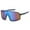 Blue Frakes XL Sport Sunglasses, variant on Sport HD Sunglasses Futuristic Men Women Large Wrap Around Black Frame New