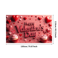 thumbnail image 3 of LUUFILx Valentine's Day Backdrop Banner Love Party Decor Romantic Decorations Heart Background Photography Props Red Display Celebration, 3 of 8