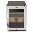 thumbnail image 1 of Whynter CHC-123DS Cigar Humidor, 1.2 cu ft, Stainless Steel trimmed glass door with sleek black cabinet, 1 of 2