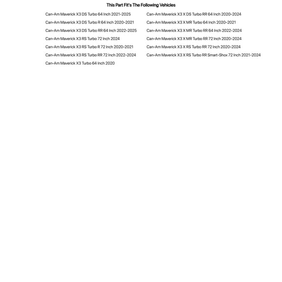 Tusk Utv Stage 2 Upgrade Kit for Can-Am Maverick X3 X Mr Turbo 64 Inch 2020-2021