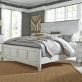 thumbnail image 2 of Liberty Furniture Industies, INC Allyson Park King California Panel Bed in Wirebrushed White w/ Charcoal Top, 2 of 4