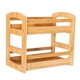 thumbnail image 2 of Estante de especias de 2 niveles, estante organizador de almacenamiento de cocina, contenedores de especias de bambú, organizador para gabinete, sala, 2 of 9
