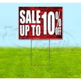 thumbnail image 1 of Sale Up To 10% Off (18" x 24") Yard Sign, Includes Metal Step Stake, 1 of 6