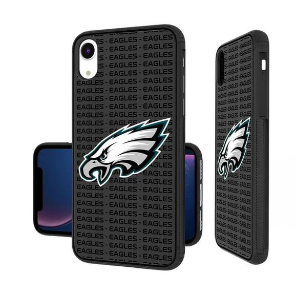Philadelphia Eagles iPhone Text Backdrop Design Bump Case