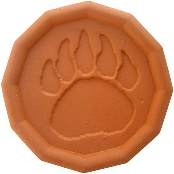 JBK Pottery Brown Sugar Savers - New Designs (Bear Paw Print)