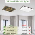 thumbnail image 5 of Bohemian Flower Magnetic Fluorescent Light Covers for Ceiling Lights 2x4Ft, Colorful Yellow Boho Rustic Tribal Office Classroom Kitchen Drop Ceiling Light Covers Lighting Filters Shade Panel 2 Packs, 5 of 9