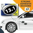 thumbnail image 6 of 13.1 Half Marathon Inverted Black Oval Runner Adhesive Decal Sticker, 2 Pack, 6 of 7