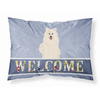 Samoyed Welcome Fabric Standard Pillowcase-30 x 20.5-