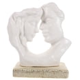 thumbnail image 5 of FRCOLOR Ceramic Couple Sculpture Sculptures Home Decor Lovers White, 5 of 8