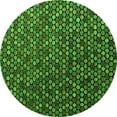 thumbnail image 1 of Ahgly Company Indoor Round Abstract Green Modern Area Rugs, 4' Round, 1 of 4