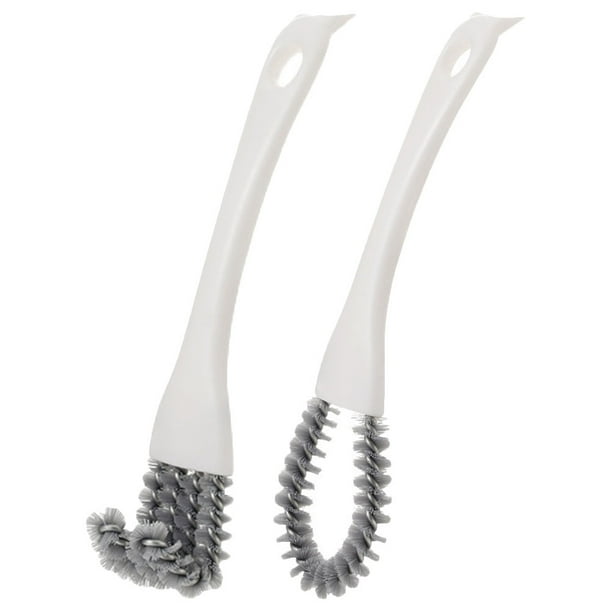 2 cepillos de agarre para limpiar lechada, cepillos para grietas, cepillos para limpiar grietas, cepillos de limpieza suaves para el hogar, cepillos de limpieza de mano.