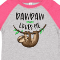 thumbnail image 4 of Inktastic Pawpaw Loves Me Cute Sloth and Baby Boys or Girls Toddler T-Shirt, 4 of 5