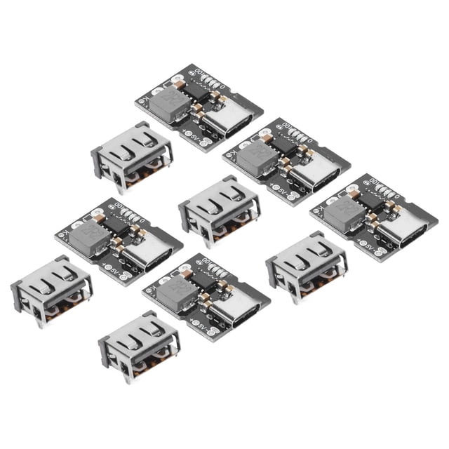 Módulo de descarga de carga de 5 uds., placa de cargador de batería de carga rápida estable de entrada tipo C de 5V 2A para sistemas de energía domésticos