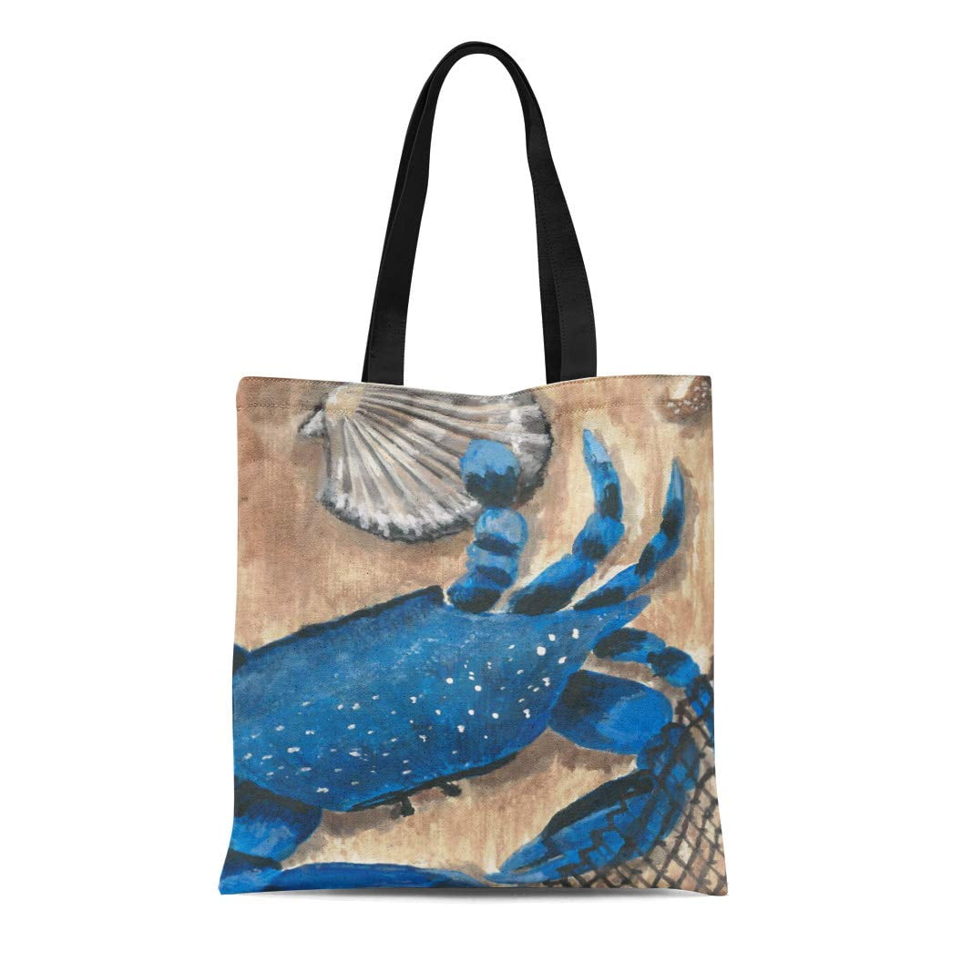 Personalized Crab Tote Bag 