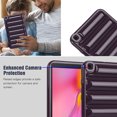 thumbnail image 7 of Allytechgroup Protective Case for Samsung Galaxy Tab A 8.0 Inch 2019 SM-T290 T295 T297, Shockproof Puffy Bumper Cover with Soft Flexible Back, Lightweight Stand Case for Women & Kids, Purple, 7 of 7