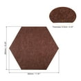 thumbnail image 2 of Unique Bargains Panneau d'Affichage Mural Hexagonal Autocollant, Rouge Brun 4 Pcs, 2 of 5